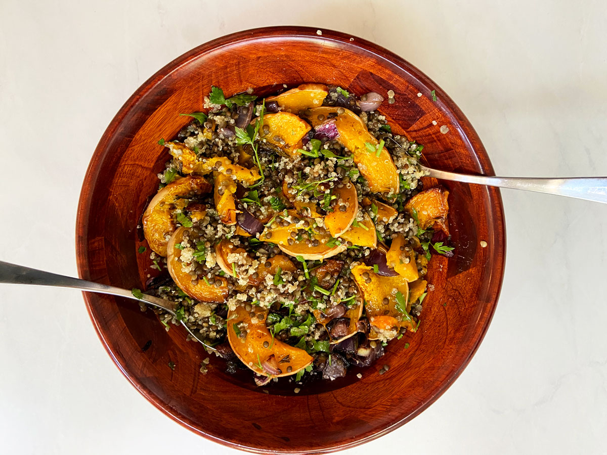 Super-Salad-of-Butternut-Squash,-Quinoa-and-Lentils-1