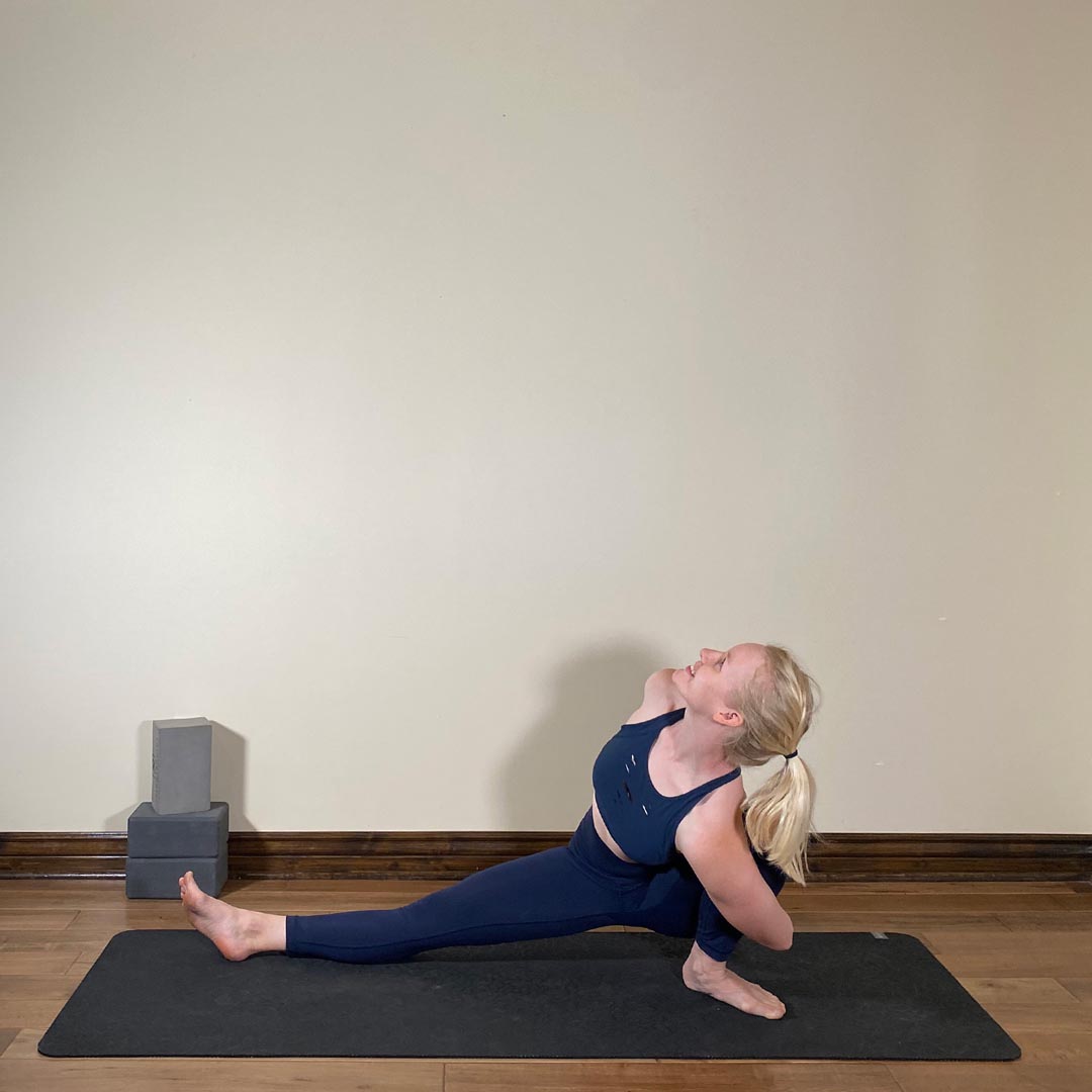 Baddha Utthita Parsva Skandasana