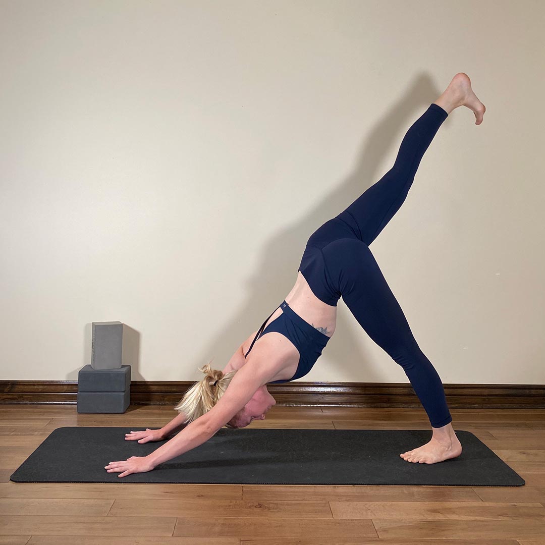 Tri Pada Adho Mukha Svanasana