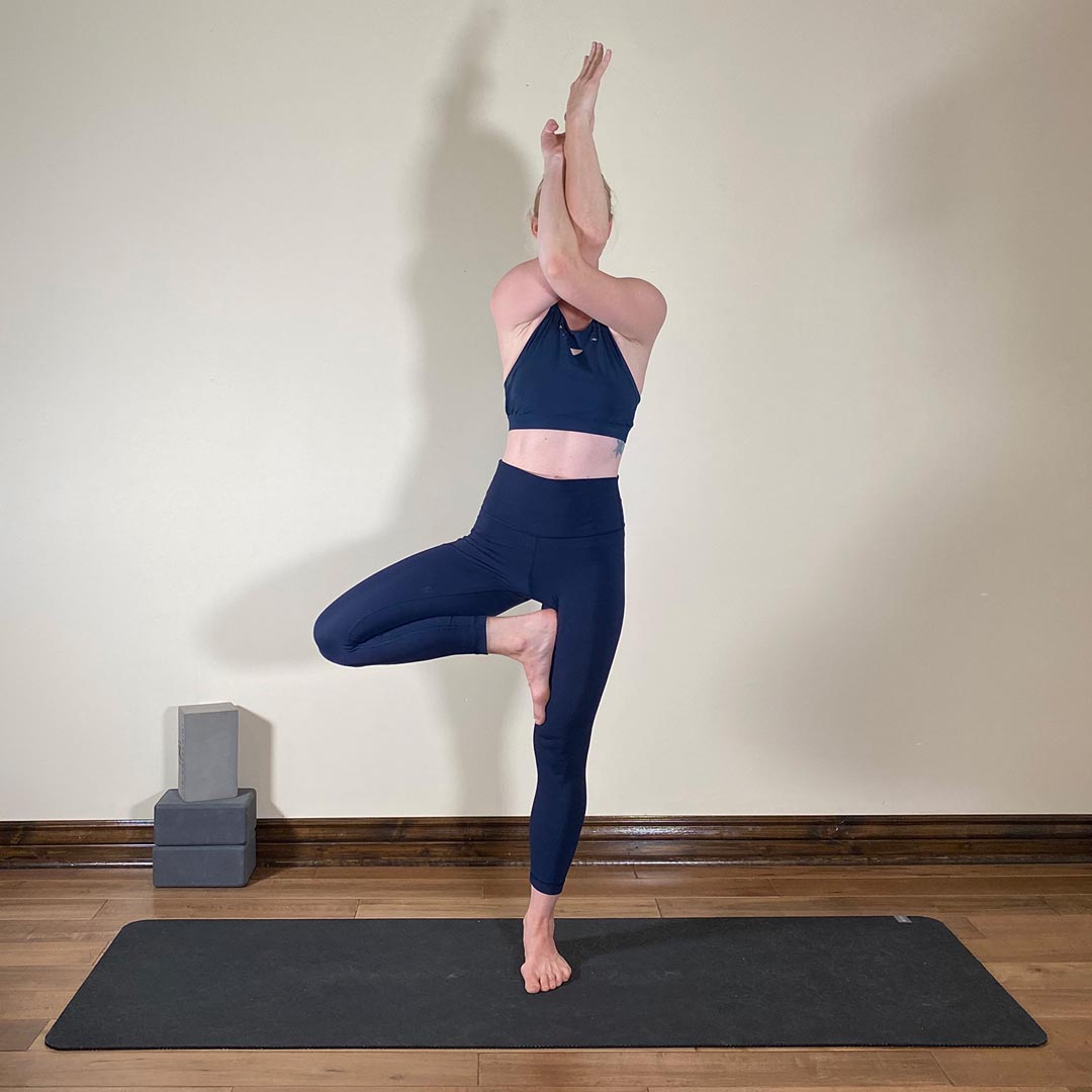 Hasta Garudasana in Vrksasana