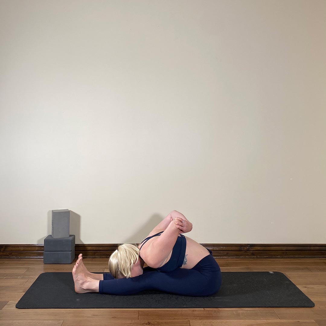 Bound Hand Intense Stretch Pose, Baddha Hasta Paschimottanasana
