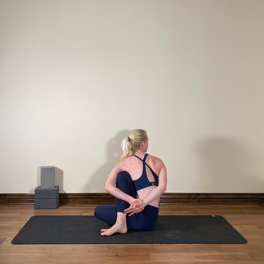 Bound Twisted Sage, Parivrrta Badhha Marichyasana