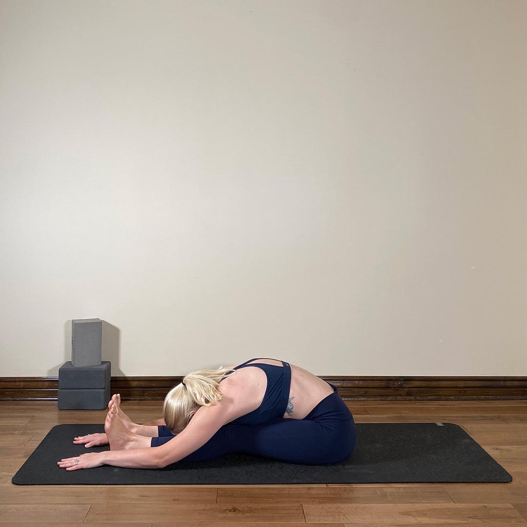 Seated Forward Bend or Intense Stretch Pose, Paschimottanasana