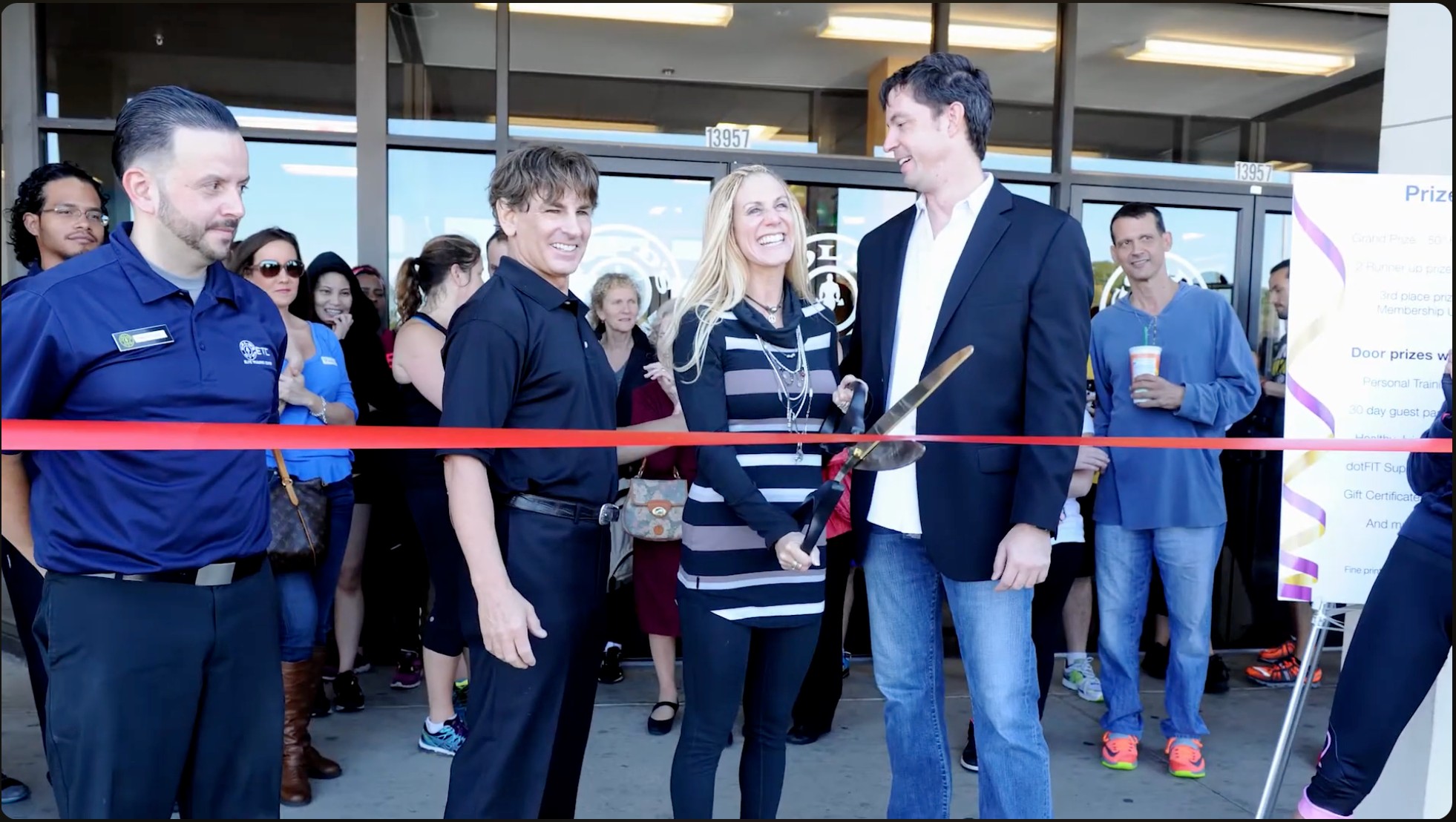 User-supplied ribbon-cutting scene from the film about Lori Lowell
